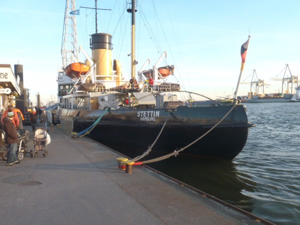 Le Stettin, brise-glace à vapeur