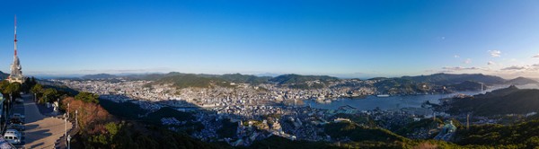 Nagasaki vue d'en haut