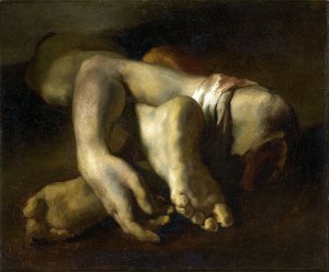 Etude de mains et pieds effectuée sur des cadavres en vue du tableau sur le radeau, (Musée Fabre)