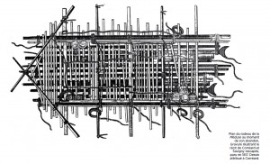 Plan du radeau par Corréard